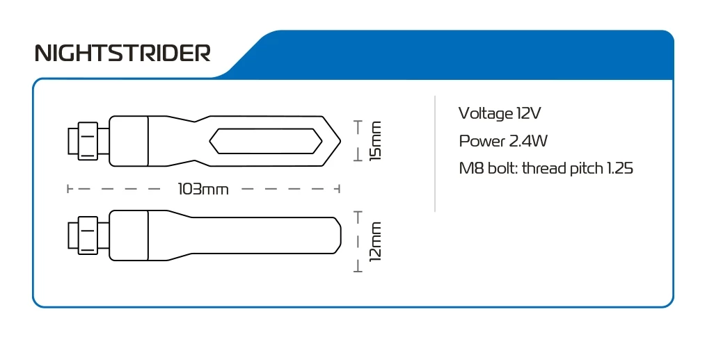 Oxford Nightstrider Sequential LED Turn Signals - Image 5