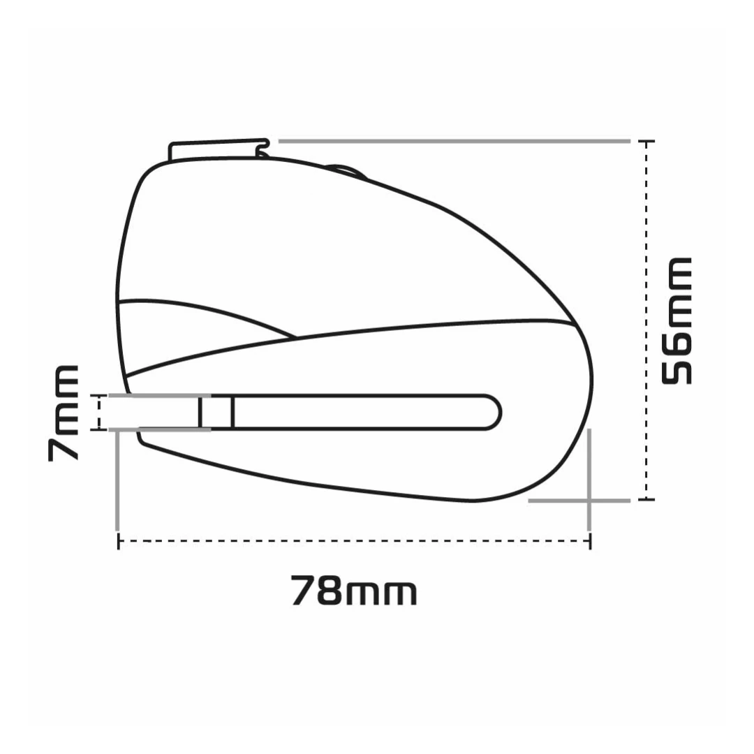 Oxford Screamer 7 Alarm Disc Lock - Image 3